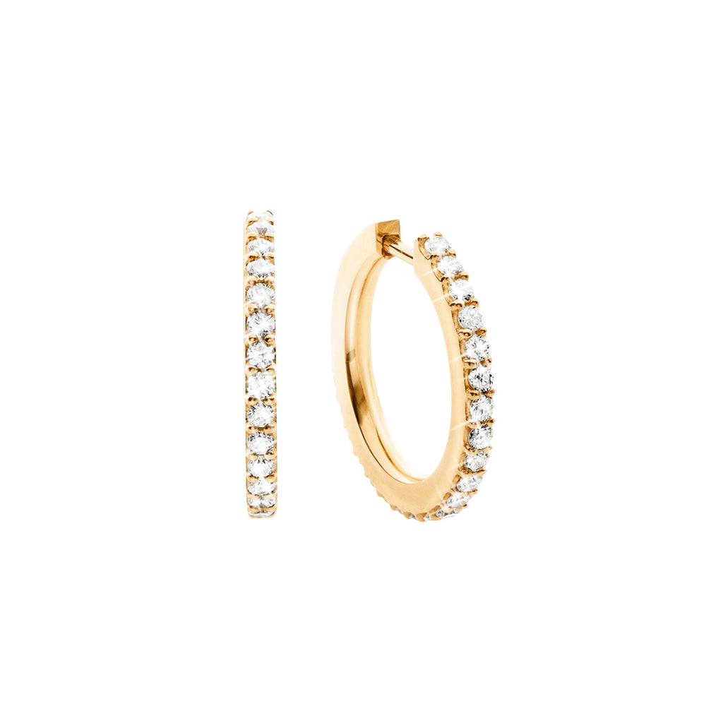 Small Love Bands Hoops aus 18K Gold I Diamanten