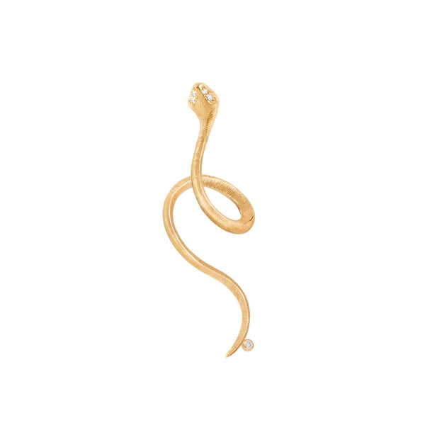Snake Ohrring aus 18K Gold I Diamanten