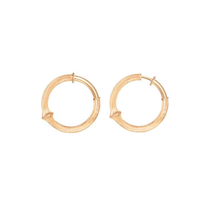 Large Nature Hoops aus 18K Gold
