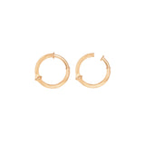 Large Nature 18K Gold Clip-on Earrings