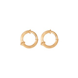 Small Nature Hoops aus 18K Gold