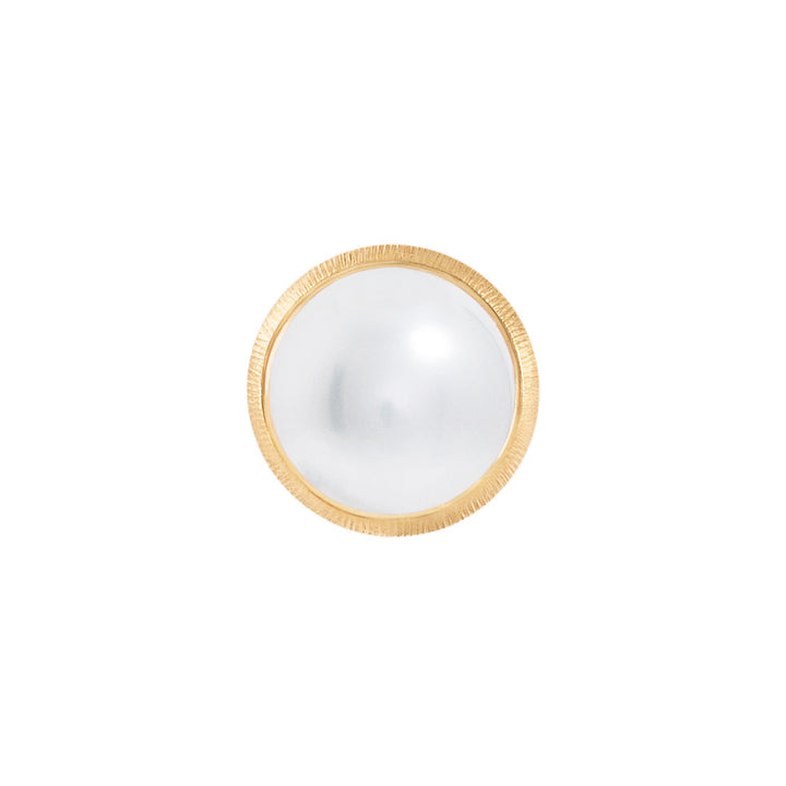 Lotus 18K Gold Studs w. Pearls