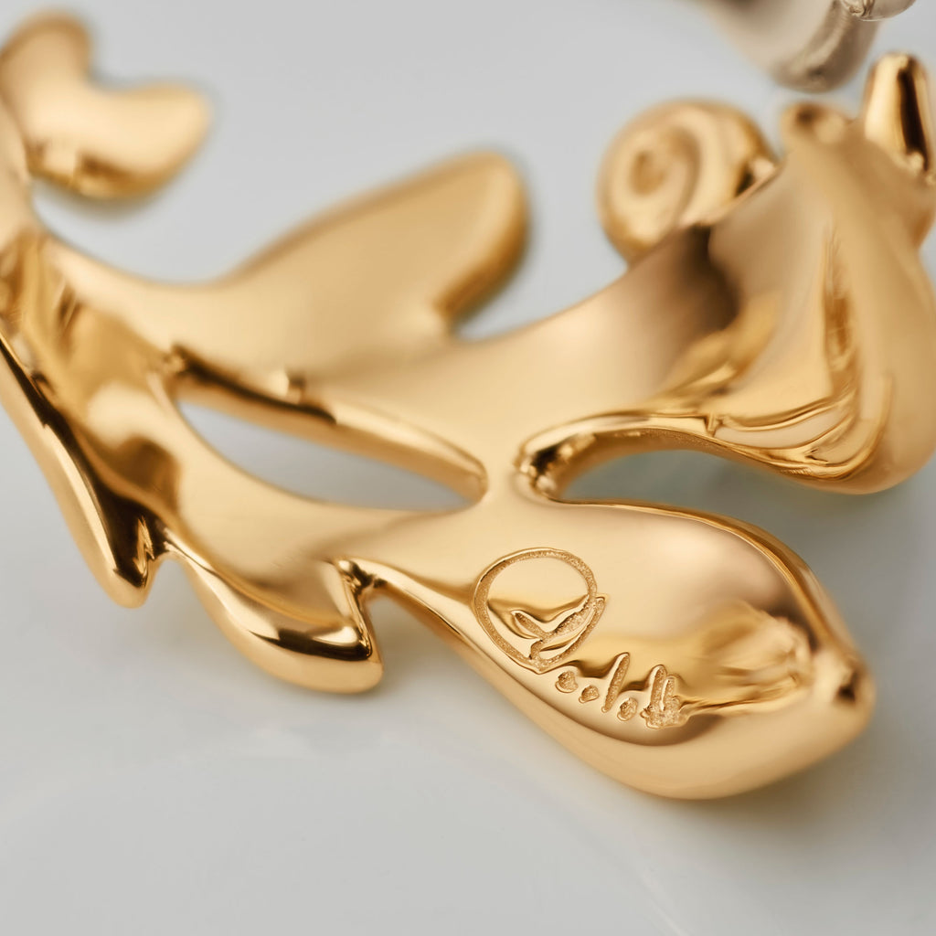 Forest großer Goldring aus 18K I Diamant