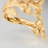 Forest Large 18K Gold Ring w. Diamond