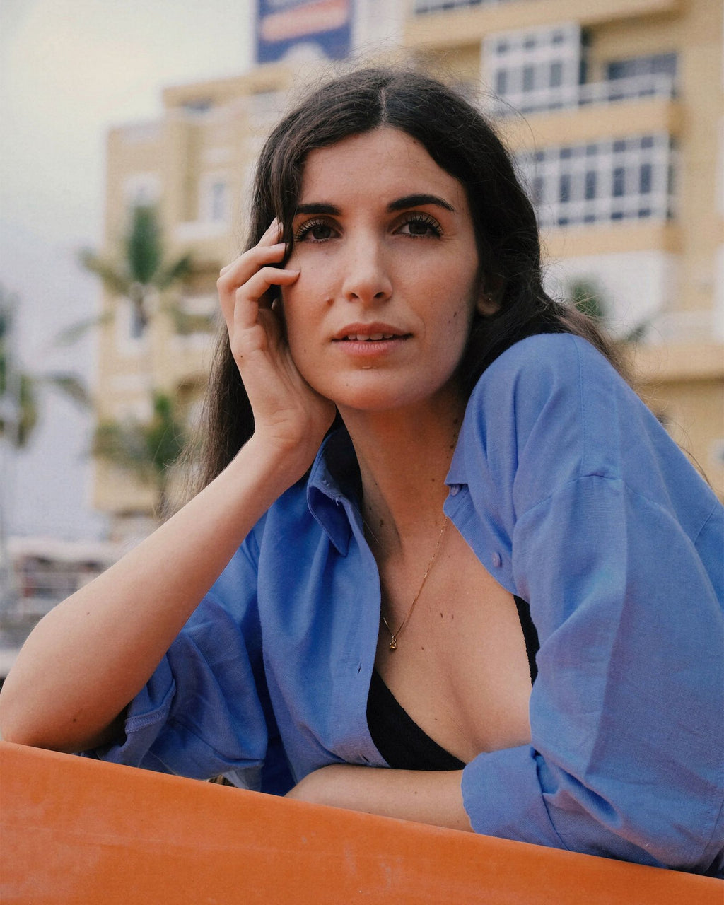 The Smiley 18K Gold Pendant w. Citrin