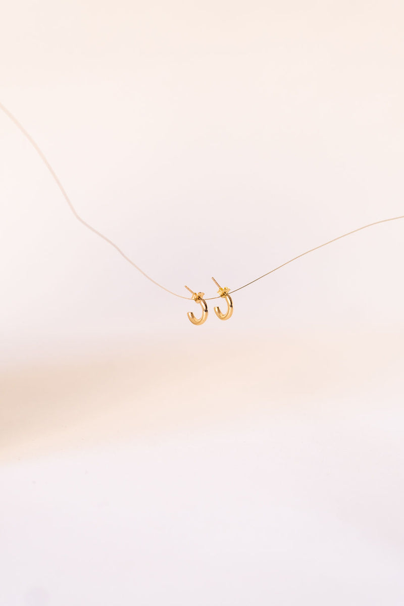 The Beyond Happy 18K Gold Hoops