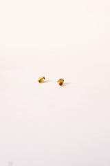 The Happy 18K Gold Studs w. Citrin
