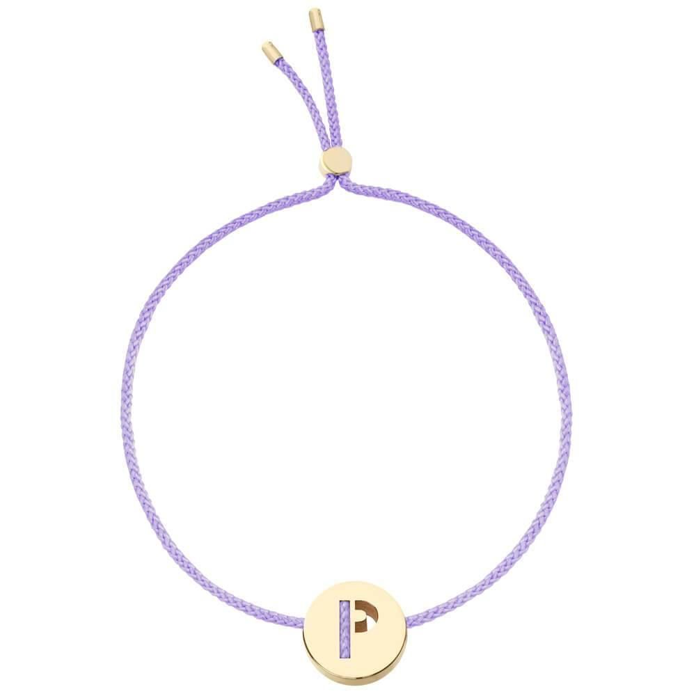 ABC's - P 18K Gold Plated Bracelet