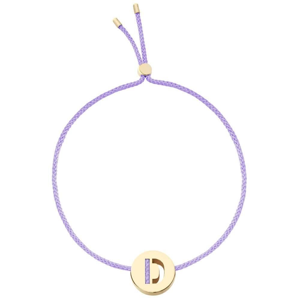 ABC's - D 18K Forgyldt Armbånd
