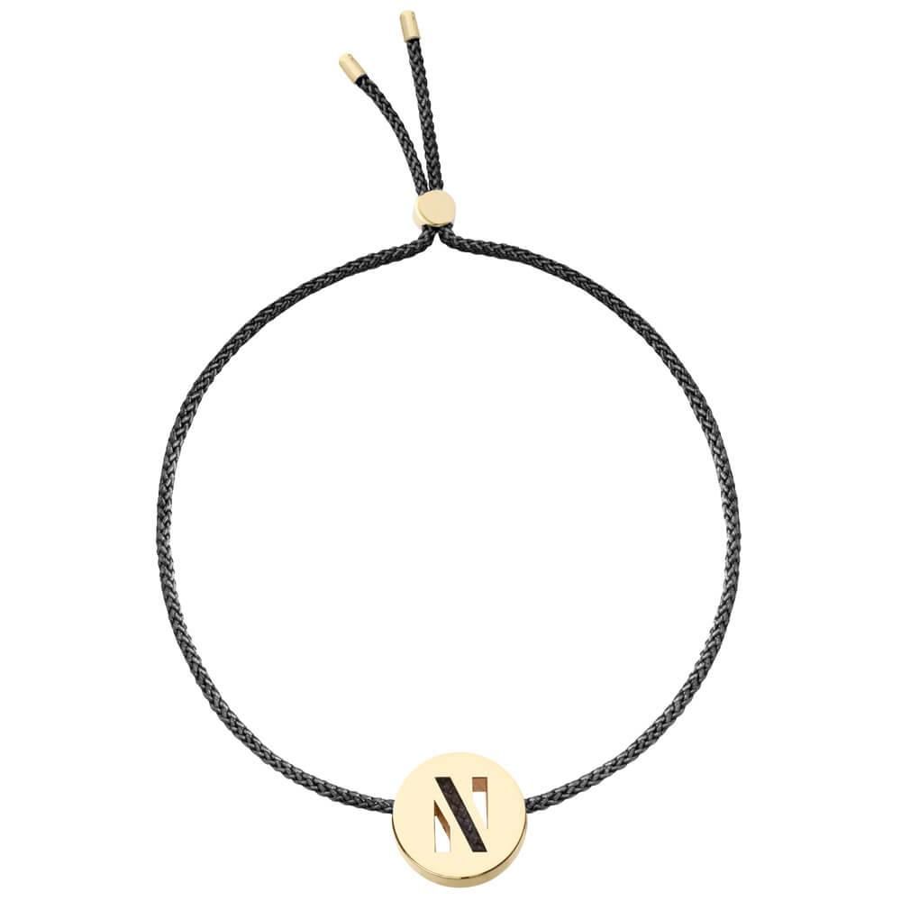 ABC's - N 18K Gold Plated Bracelet