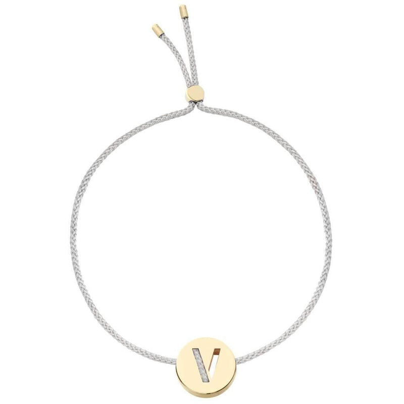ABC's - V 18K Gold Plated Bracelet