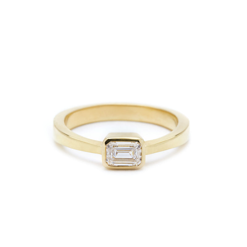 Affinity 18K Guld, Hvidguld eller Rosaguld Ring m. Lab-Grown Diamant