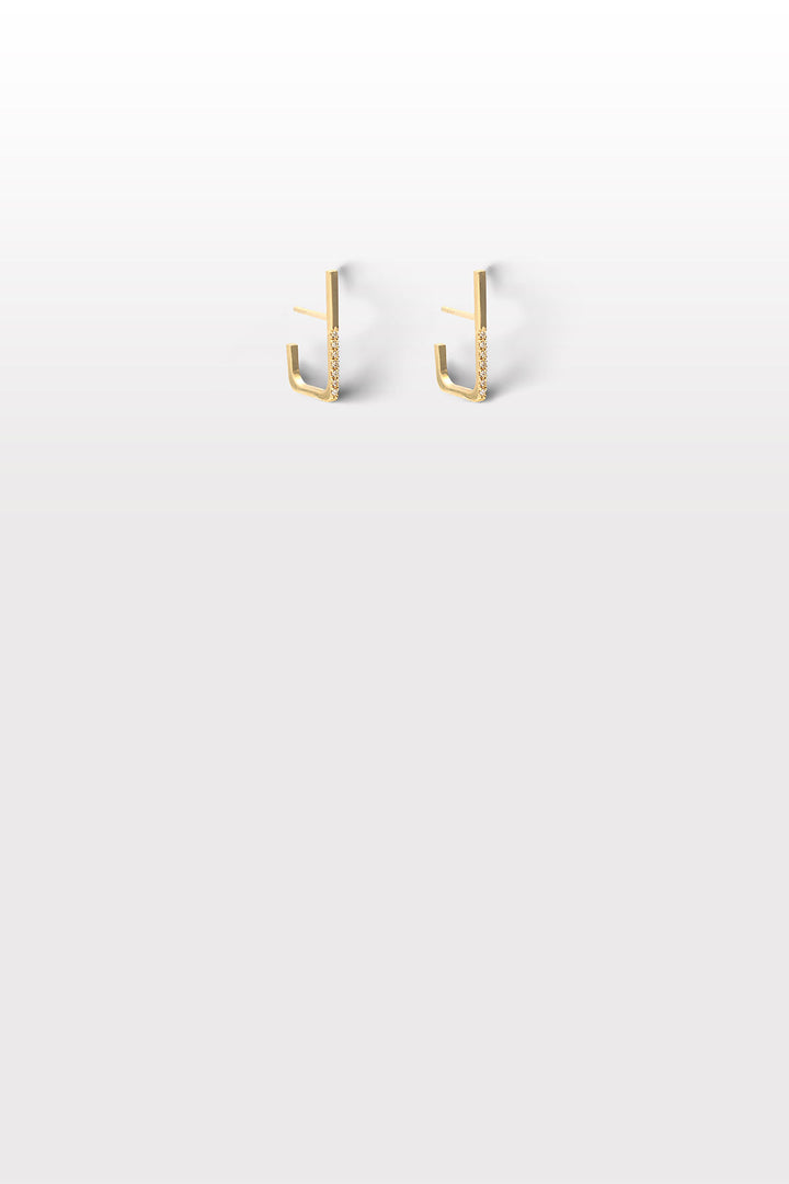 Anthology Ohrstecker aus 03K und 18K Gelbgold I Diamanten