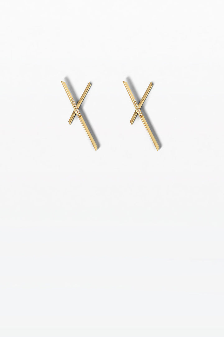 Anthology 13 18K Gold Earrings w. Diamonds