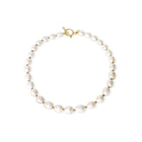 Beaded 18K Gold Plated Necklace w. Freshwater Pearls
