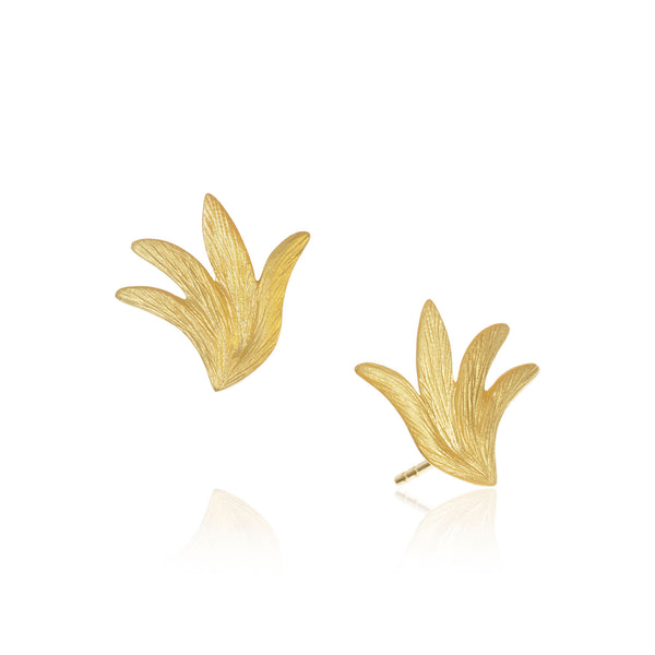 Small Aura 18K Gold Earrings