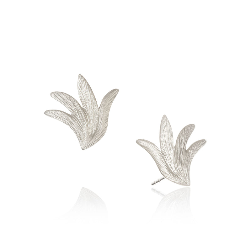 Small Aura Silver Earrings