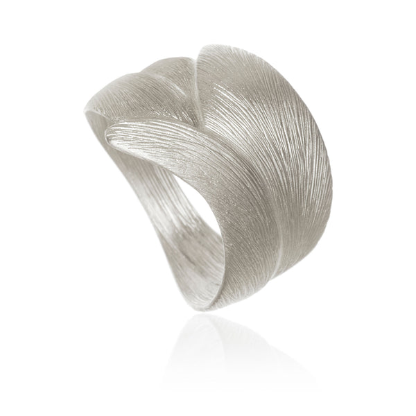 Large Aura Silver Ring
