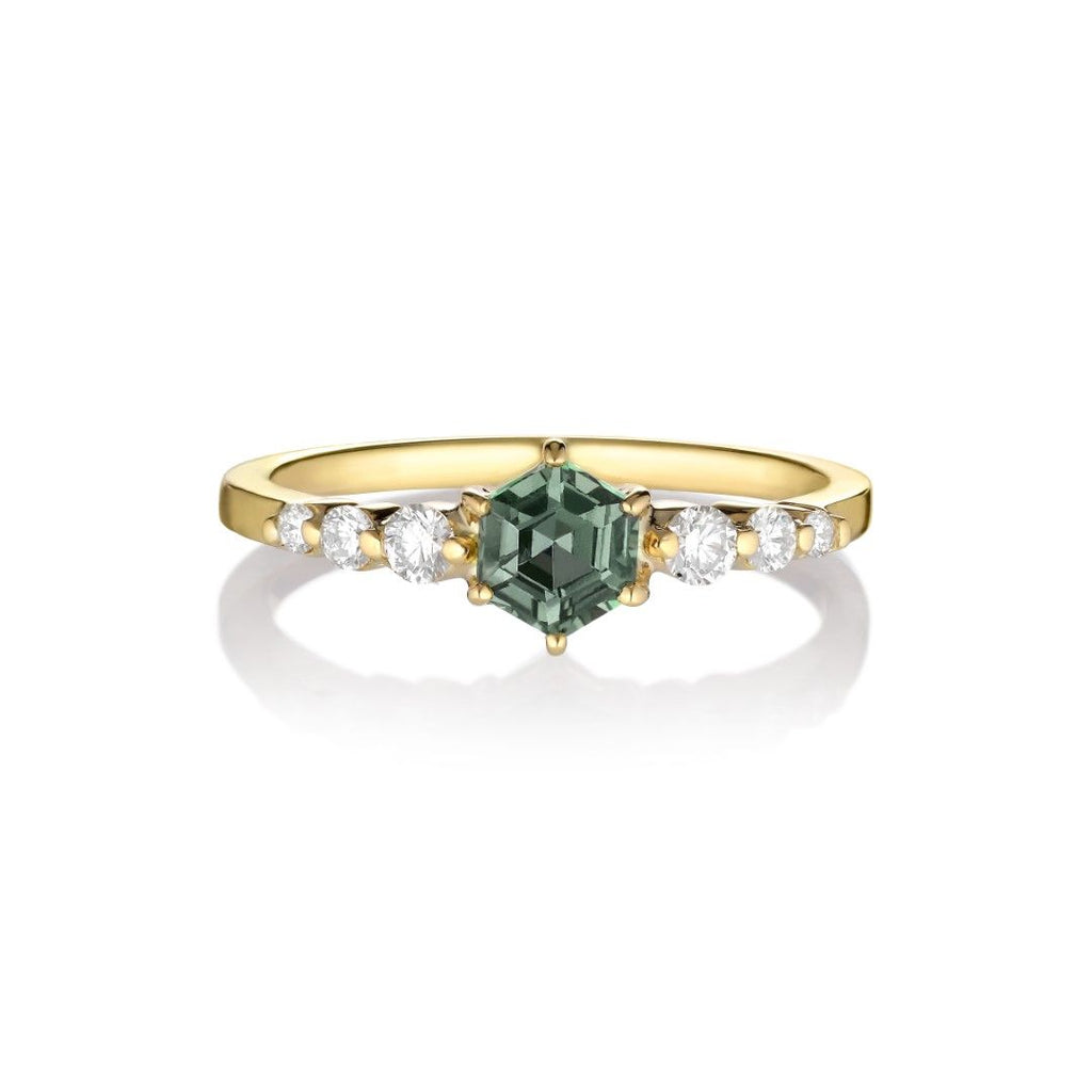 Adaraya Kola Goldring aus 18K I Saphir
