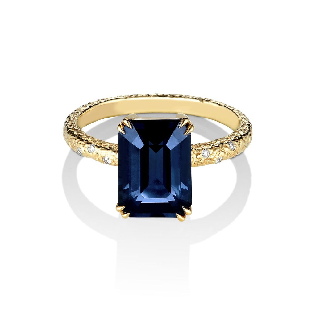 Anduru 18K Whitegold Ring w. Diamonds & Spinel