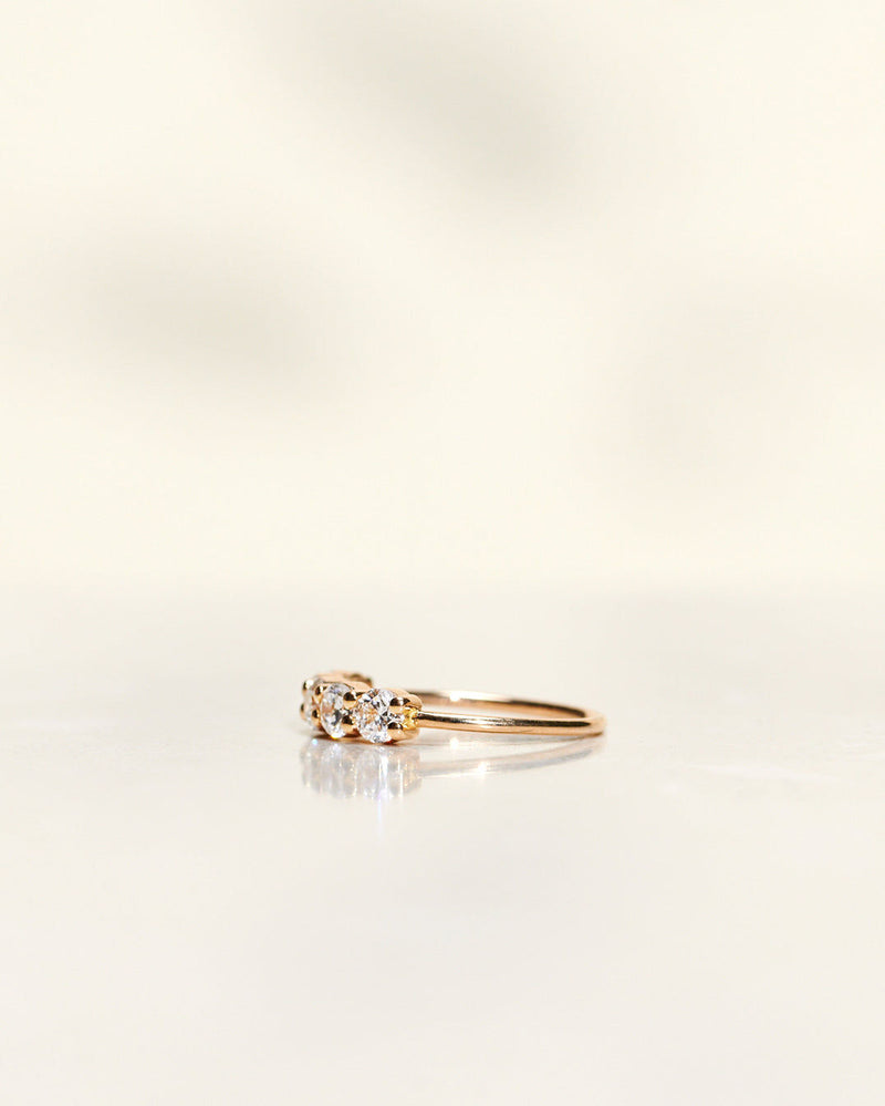 Angel 18K Guld, Hvidguld eller Rosaguld Ring m. Diamanter