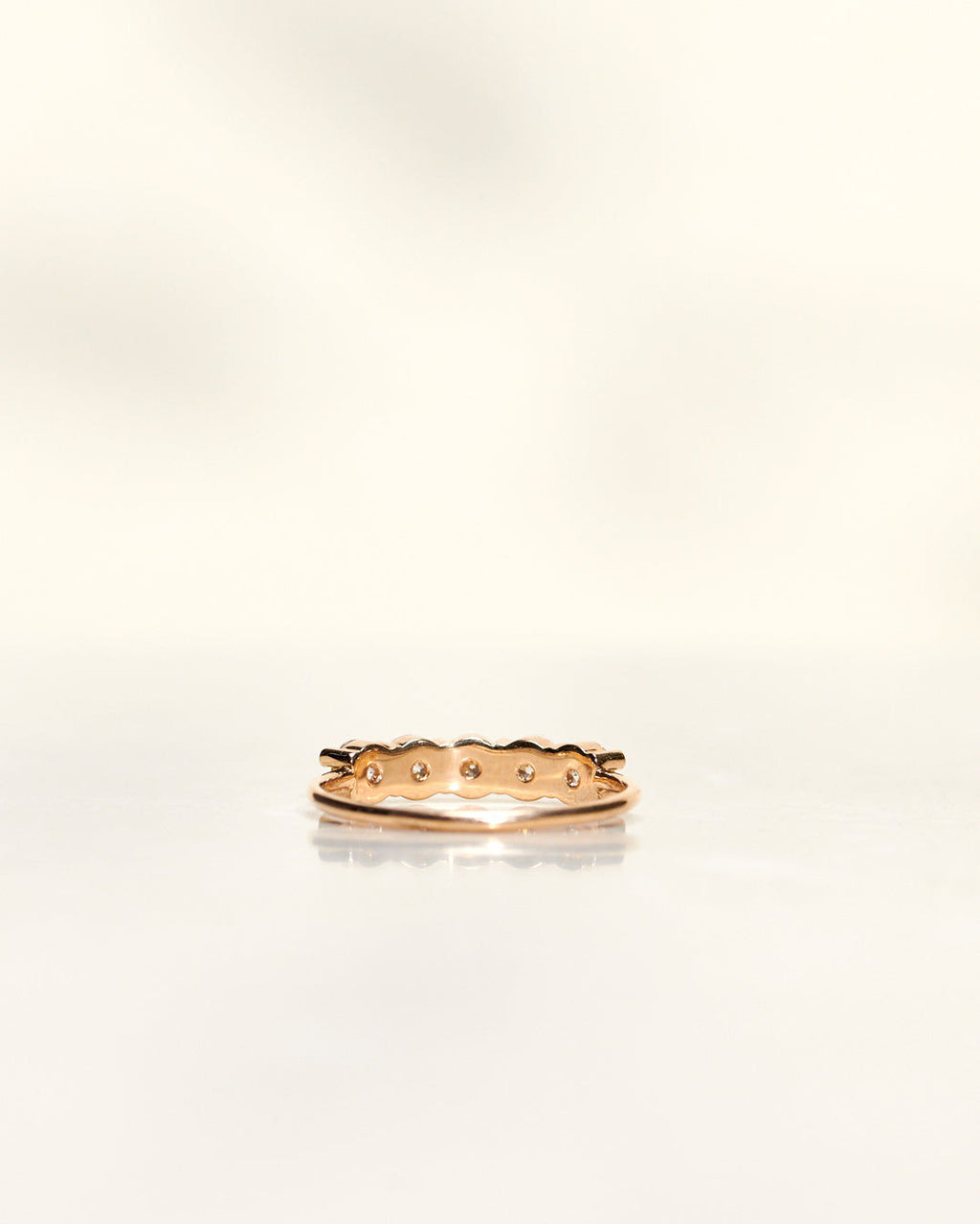 Angel Goldring aus 18K Weißgold oder Rosegold I Diamanten