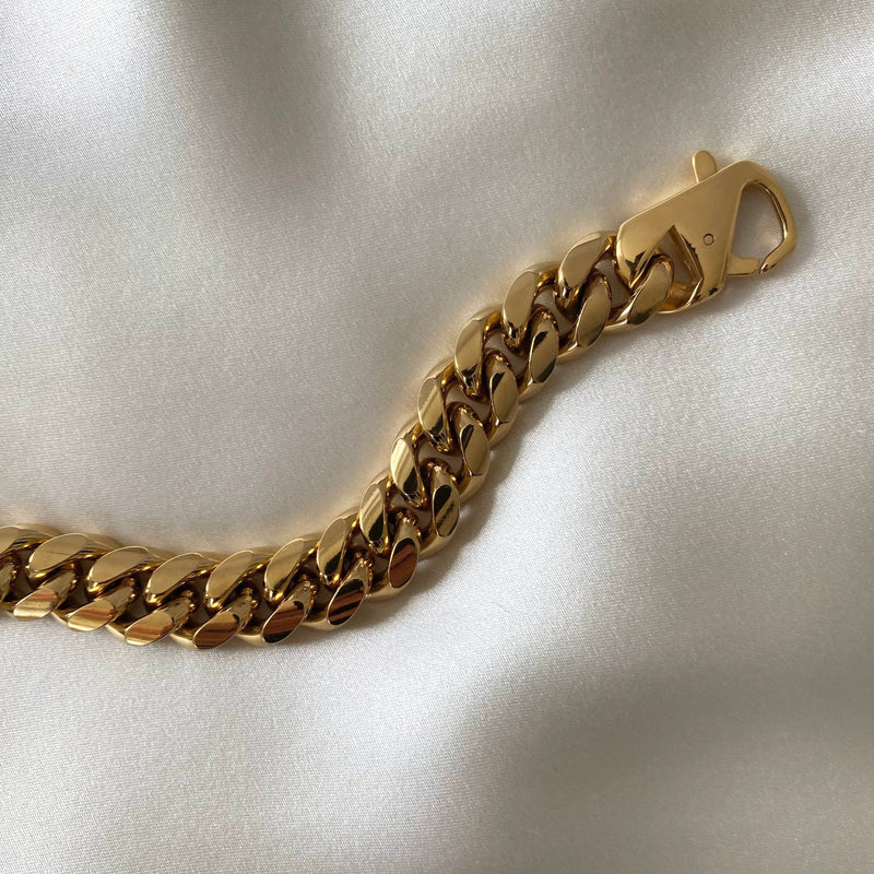 Chain Link 18K Gold Plated Bracelet