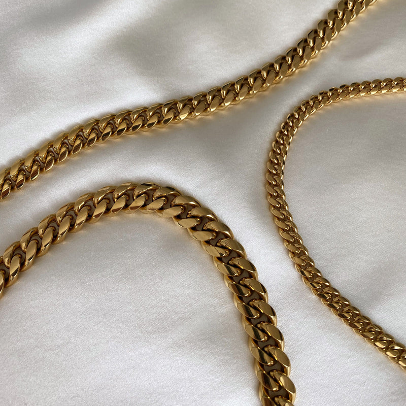 Chubby Chain Link 18K Gold Plated Necklace