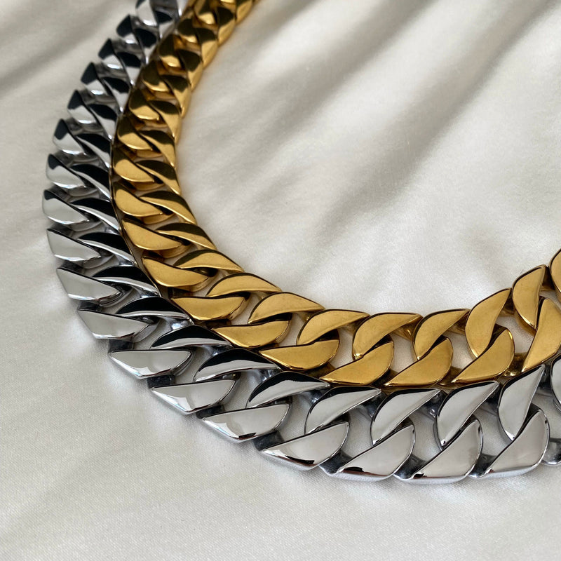 Gold Plated Chunky Necklace | Karen Millen