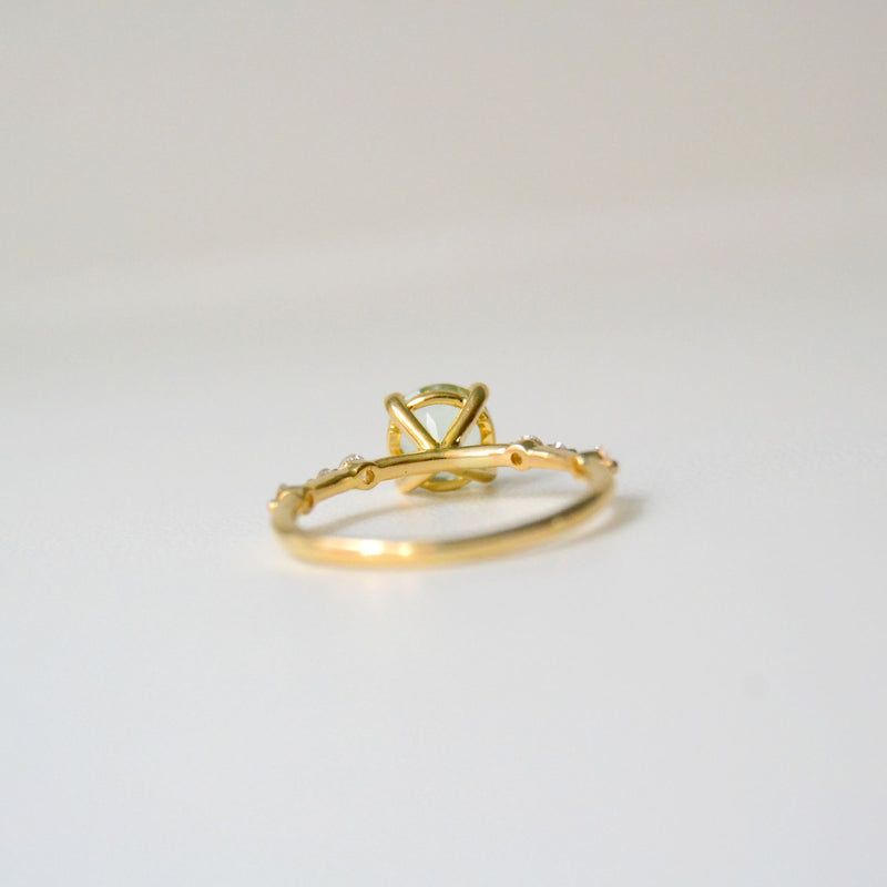 Ladaru Kola 18K Guld Ring m. Turmalin & Diamanter