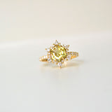 Piyali 18K Gold Ring w. Sapphire & Diamonds