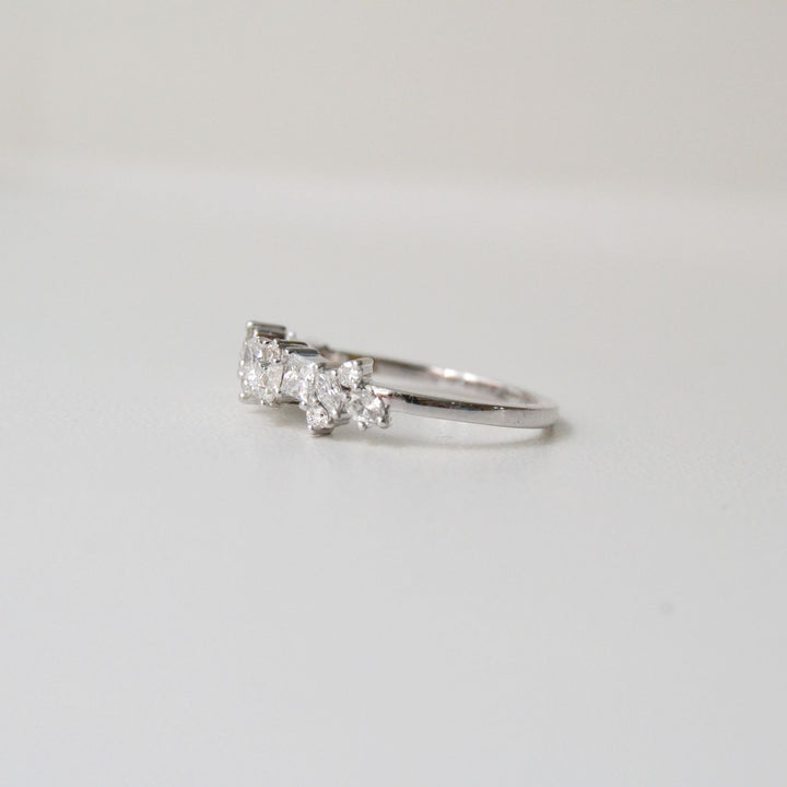 Shamaila 18K Whitegold Ring w. Diamonds