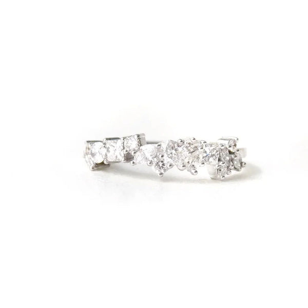 Shamaila 18K Hvidguld Ring m. Diamanter