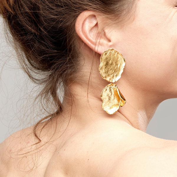 Aphrodite Gold Plated Earrings