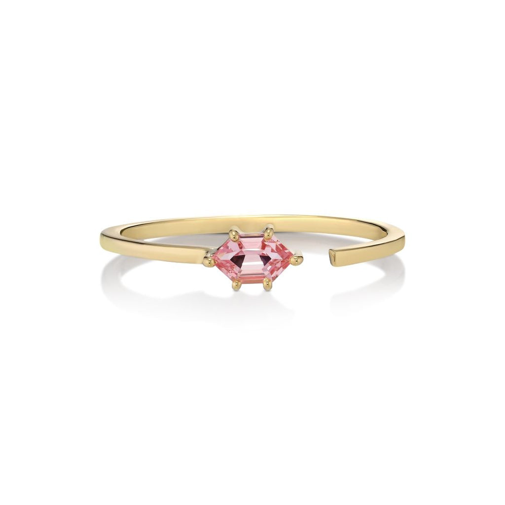 Avama Tol 18K Gold Ring w. Sapphire