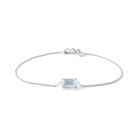 Ro Copenhagen Nord Blue 18K Whitegold Bracelet Aquamarine