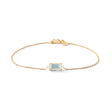 Nord Blue 18K Gold Bracelet w. Aquamarine & Diamond