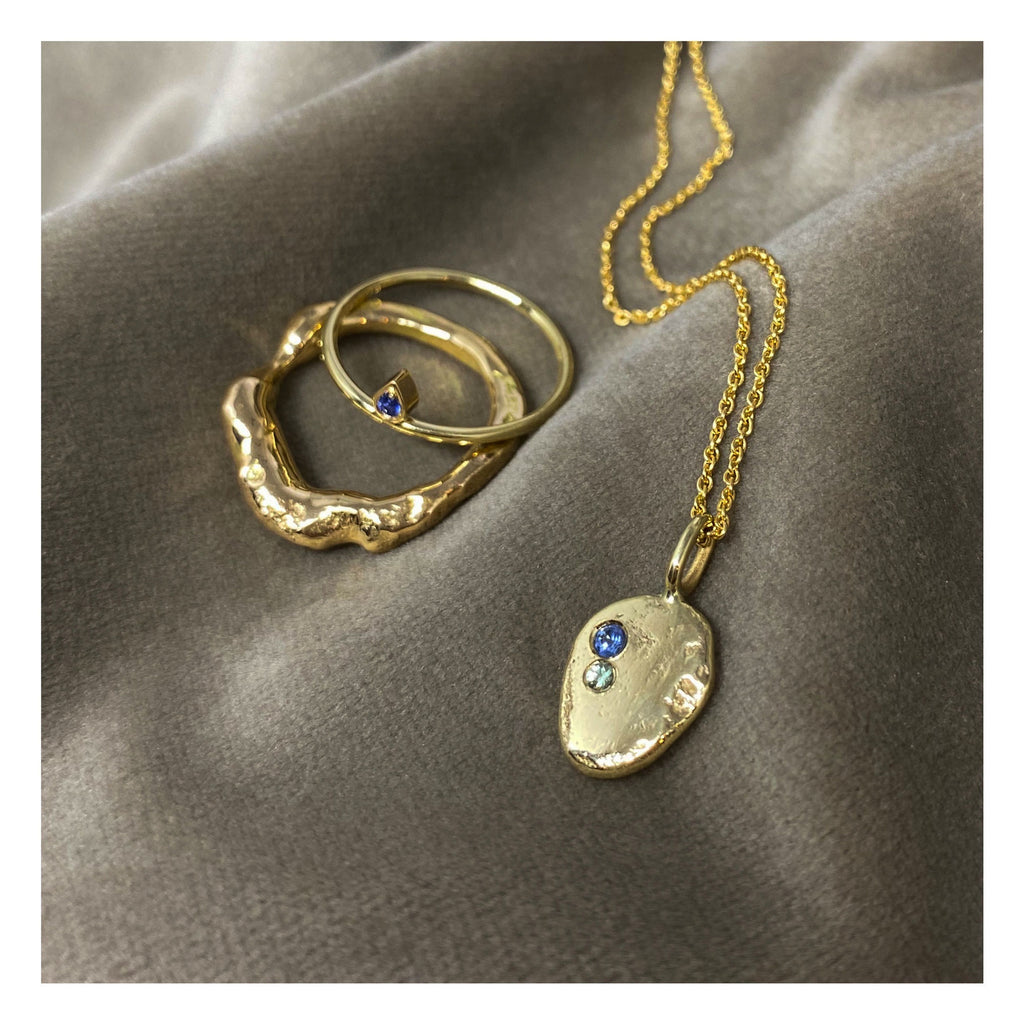 Lunar Mountain 14K Gold Ring