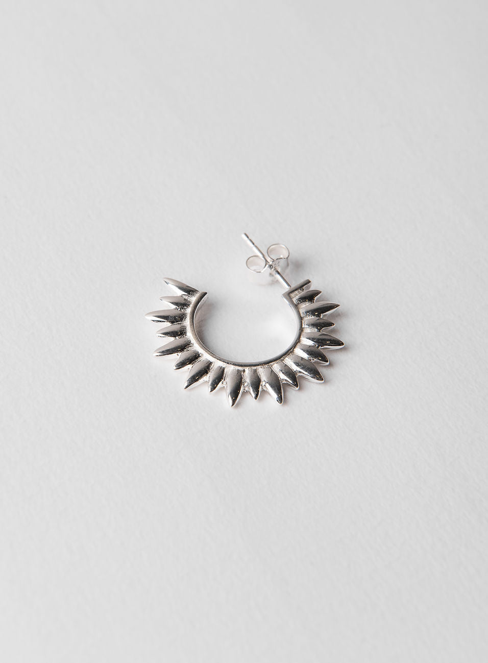 Sun Silver Hoop