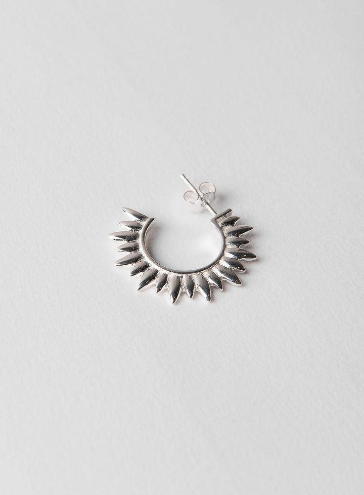 Sun Silver Hoop