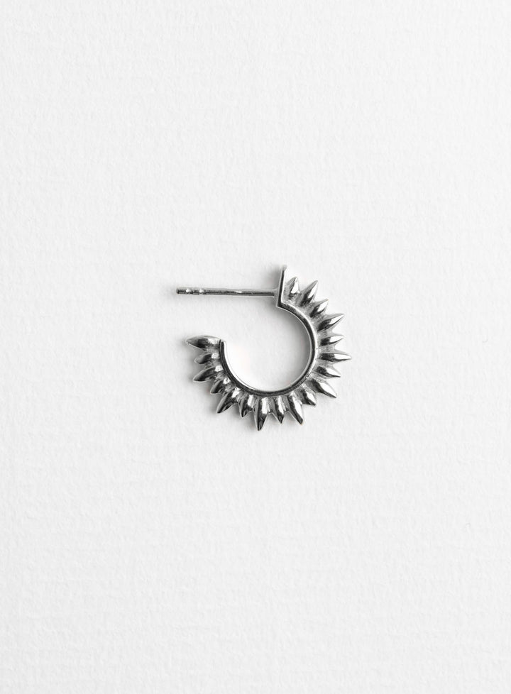 Mini sun Silver Hoop