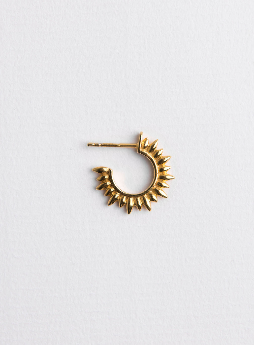 Mini sun 14K Gold Plated Hoop