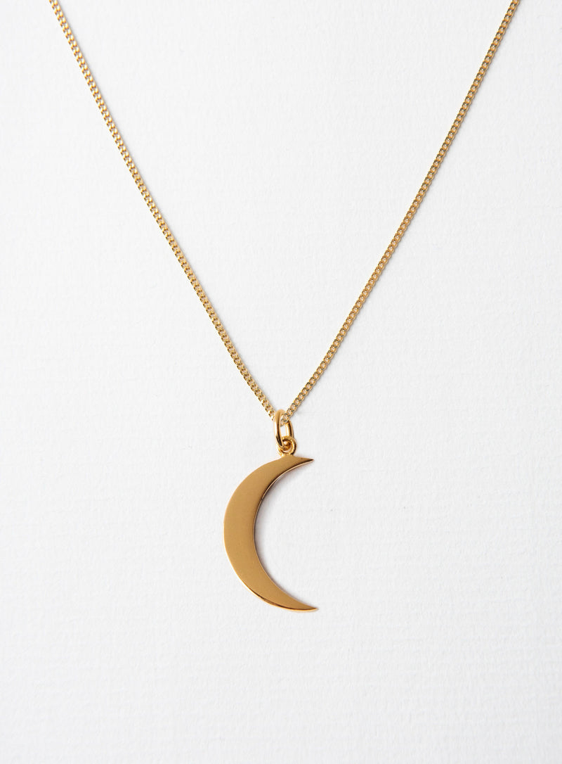 Big Moon 14K Gold Plated Necklace