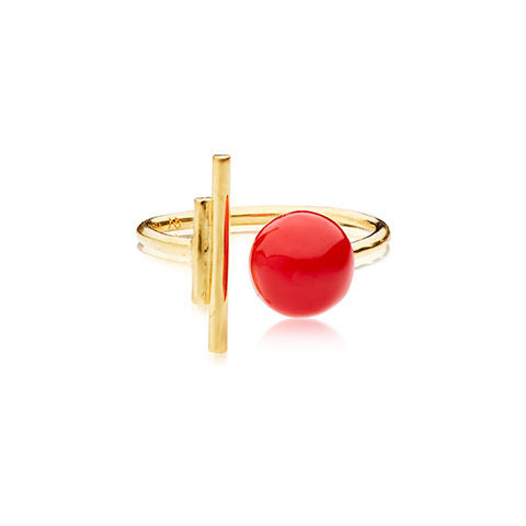 Rouge Ballroom Gold Plated Ring