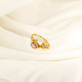 Seafire Ring aus 18K Gold & 22K I Diamanten & Saphir