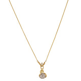 Pavé Halskette aus 18K & 22K Gold & Weißgold I 11 Diamanten