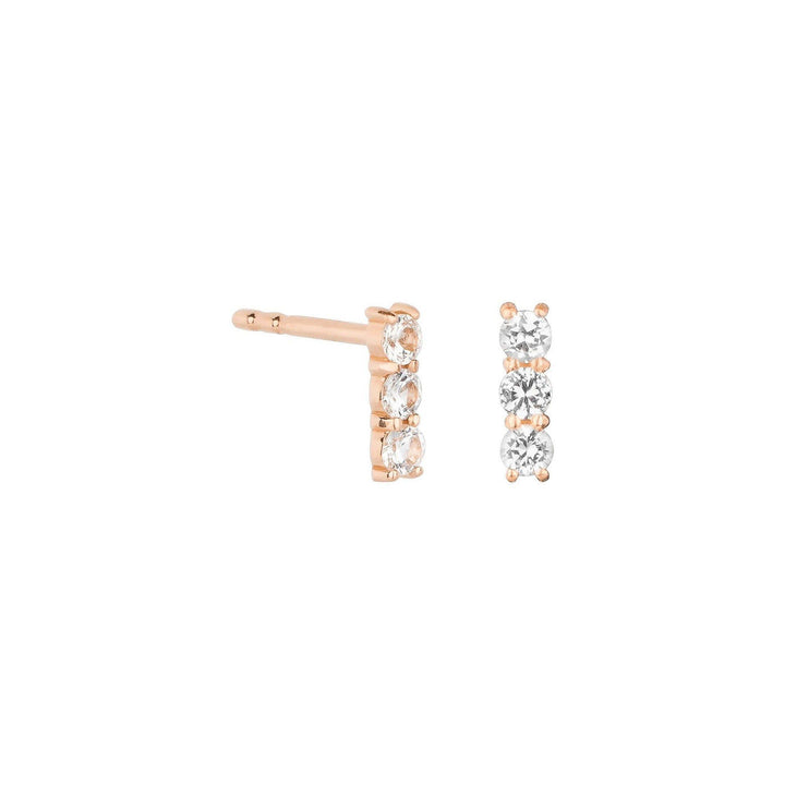 Essential Bliss 18K Rosegold Studs w. Sapphires