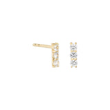 Essential Bliss 18K Gold Studs w. Sapphires