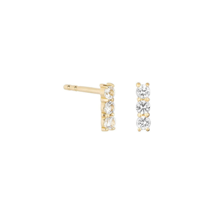 Essential Bliss 18K goldene Ohrstecker I Saphir