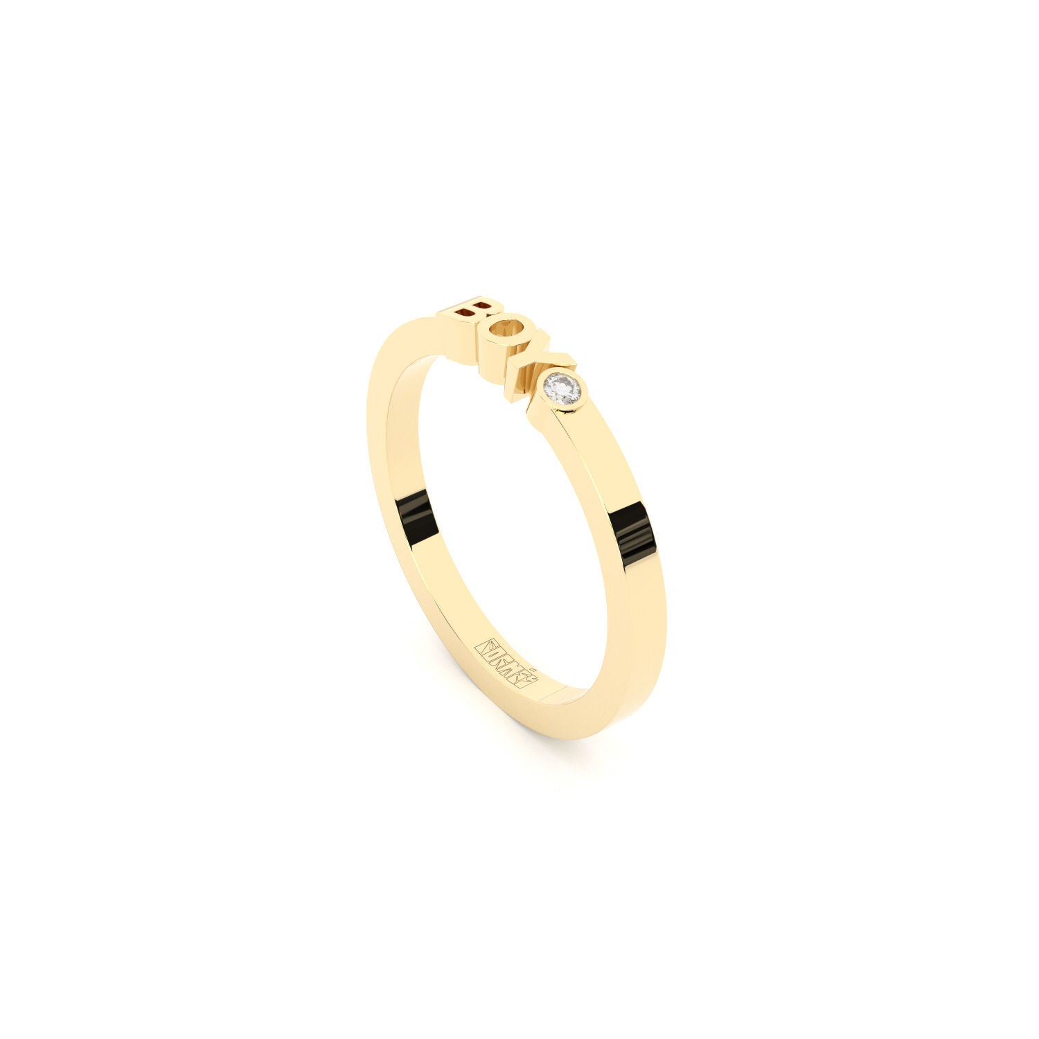 Becoming Boy 14K or 18K Gold Ring w. Lab-Grown Diamond
